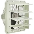 Global Equipment 16" Corrosion Resistant Exhaust Fan with Shutter - Direct Drive - 1/6 HP - 1296 CFM - 115V APB-16D